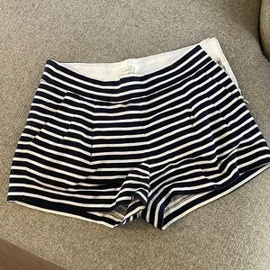 J. Crew Navy and White Striped Shorts sz6